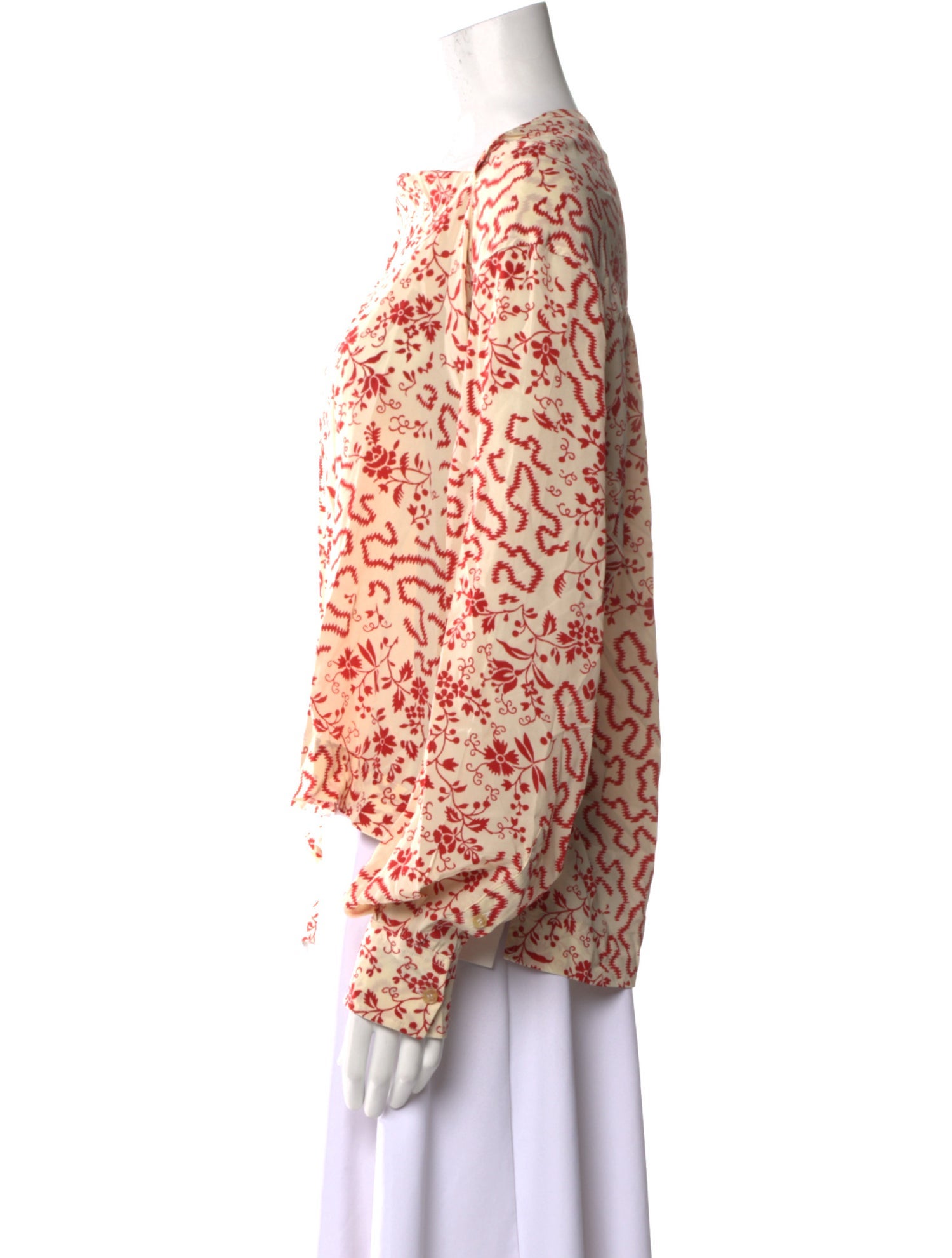 Isabel Marant Printed Bateau Neckline Blouse